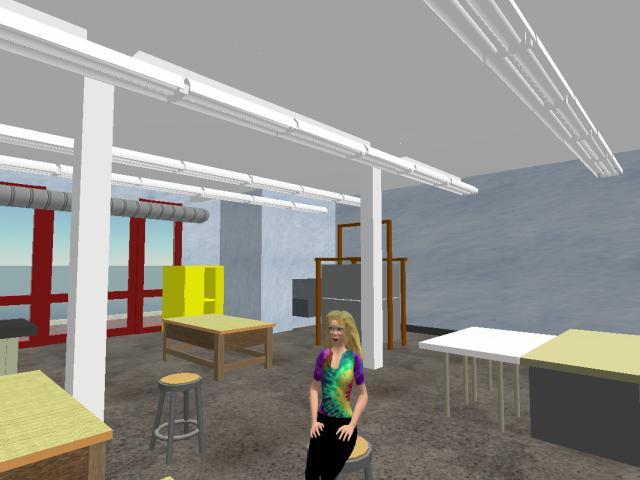 Vassar Callege Virtual Lab and Classroom on Second Life